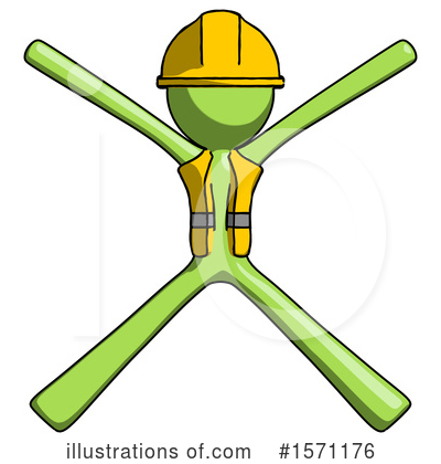 Royalty-Free (RF) Green Design Mascot Clipart Illustration by Leo Blanchette - Stock Sample #1571176