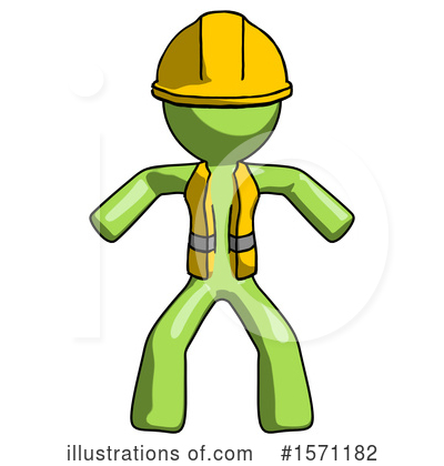 Royalty-Free (RF) Green Design Mascot Clipart Illustration by Leo Blanchette - Stock Sample #1571182