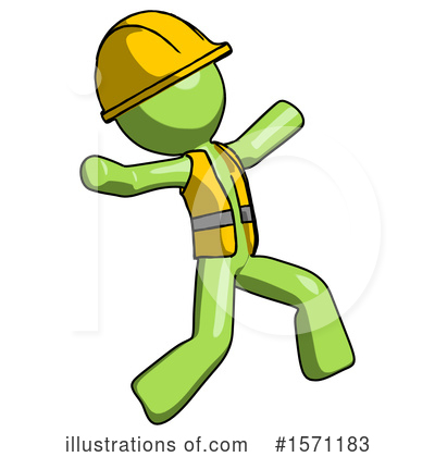 Royalty-Free (RF) Green Design Mascot Clipart Illustration by Leo Blanchette - Stock Sample #1571183