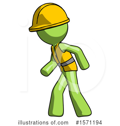 Royalty-Free (RF) Green Design Mascot Clipart Illustration by Leo Blanchette - Stock Sample #1571194
