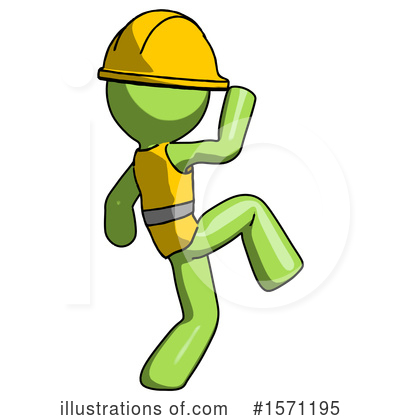 Royalty-Free (RF) Green Design Mascot Clipart Illustration by Leo Blanchette - Stock Sample #1571195