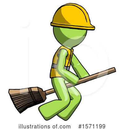 Royalty-Free (RF) Green Design Mascot Clipart Illustration by Leo Blanchette - Stock Sample #1571199