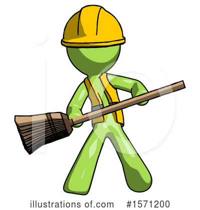 Royalty-Free (RF) Green Design Mascot Clipart Illustration by Leo Blanchette - Stock Sample #1571200