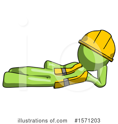 Royalty-Free (RF) Green Design Mascot Clipart Illustration by Leo Blanchette - Stock Sample #1571203