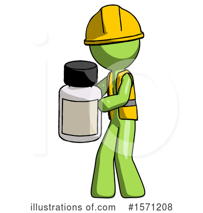 Royalty-Free (RF) Green Design Mascot Clipart Illustration by Leo Blanchette - Stock Sample #1571208