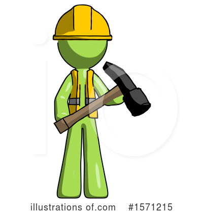 Royalty-Free (RF) Green Design Mascot Clipart Illustration by Leo Blanchette - Stock Sample #1571215