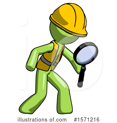 Royalty-Free (RF) Green Design Mascot Clipart Illustration by Leo Blanchette - Stock Sample #1571216
