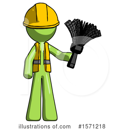 Royalty-Free (RF) Green Design Mascot Clipart Illustration by Leo Blanchette - Stock Sample #1571218