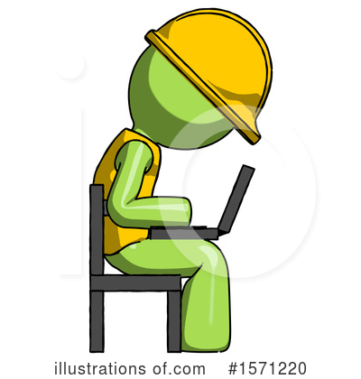 Royalty-Free (RF) Green Design Mascot Clipart Illustration by Leo Blanchette - Stock Sample #1571220