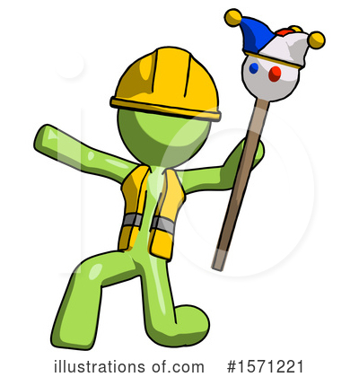 Royalty-Free (RF) Green Design Mascot Clipart Illustration by Leo Blanchette - Stock Sample #1571221