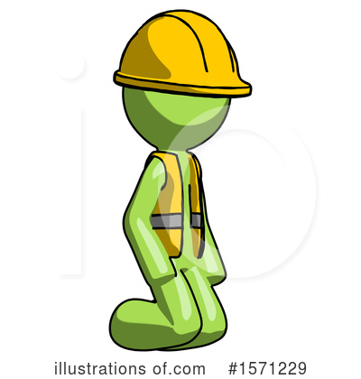 Royalty-Free (RF) Green Design Mascot Clipart Illustration by Leo Blanchette - Stock Sample #1571229