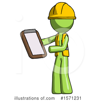 Royalty-Free (RF) Green Design Mascot Clipart Illustration by Leo Blanchette - Stock Sample #1571231