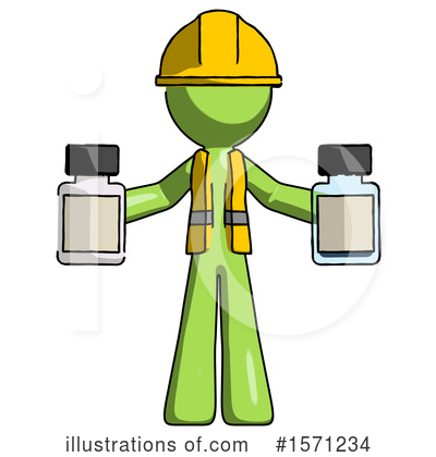 Royalty-Free (RF) Green Design Mascot Clipart Illustration by Leo Blanchette - Stock Sample #1571234
