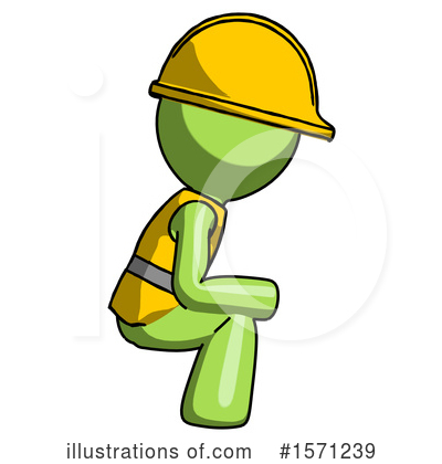 Royalty-Free (RF) Green Design Mascot Clipart Illustration by Leo Blanchette - Stock Sample #1571239