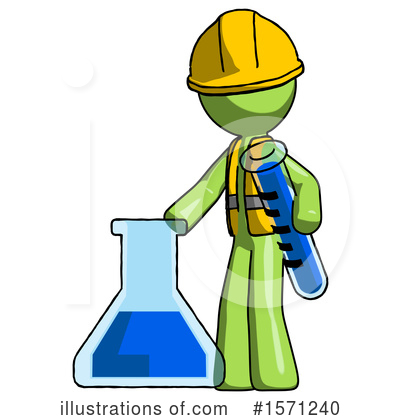 Royalty-Free (RF) Green Design Mascot Clipart Illustration by Leo Blanchette - Stock Sample #1571240