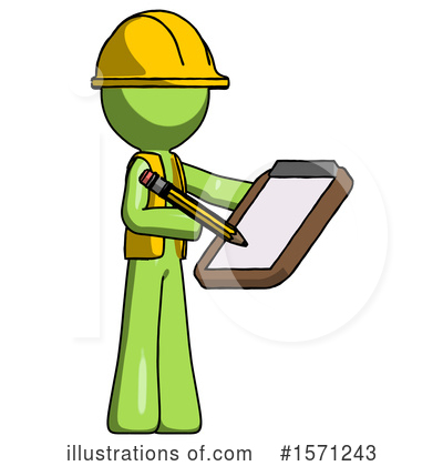 Royalty-Free (RF) Green Design Mascot Clipart Illustration by Leo Blanchette - Stock Sample #1571243
