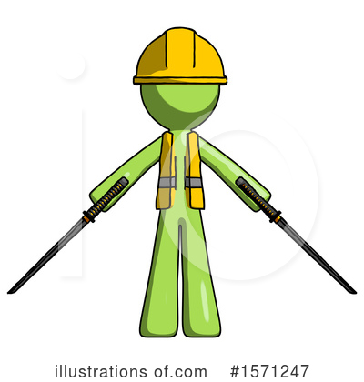 Royalty-Free (RF) Green Design Mascot Clipart Illustration by Leo Blanchette - Stock Sample #1571247