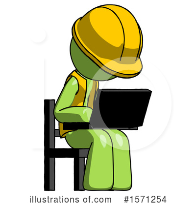 Royalty-Free (RF) Green Design Mascot Clipart Illustration by Leo Blanchette - Stock Sample #1571254