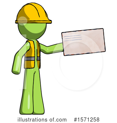Royalty-Free (RF) Green Design Mascot Clipart Illustration by Leo Blanchette - Stock Sample #1571258