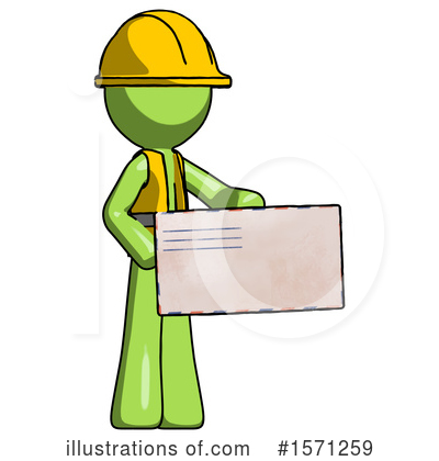 Royalty-Free (RF) Green Design Mascot Clipart Illustration by Leo Blanchette - Stock Sample #1571259