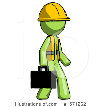 Royalty-Free (RF) Green Design Mascot Clipart Illustration by Leo Blanchette - Stock Sample #1571262