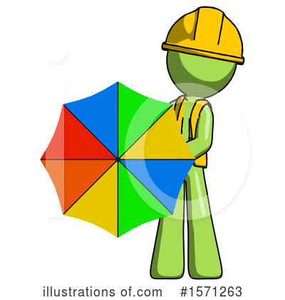 Royalty-Free (RF) Green Design Mascot Clipart Illustration by Leo Blanchette - Stock Sample #1571263