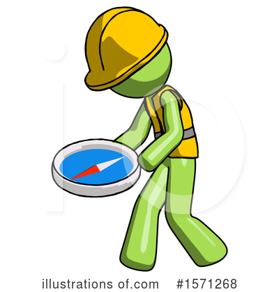 Royalty-Free (RF) Green Design Mascot Clipart Illustration by Leo Blanchette - Stock Sample #1571268