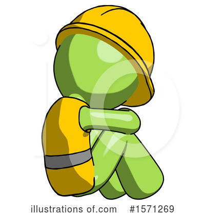 Royalty-Free (RF) Green Design Mascot Clipart Illustration by Leo Blanchette - Stock Sample #1571269