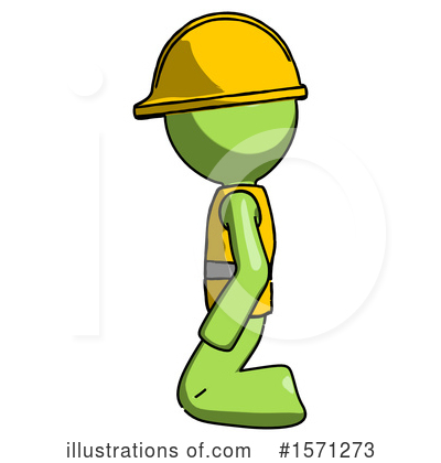Royalty-Free (RF) Green Design Mascot Clipart Illustration by Leo Blanchette - Stock Sample #1571273