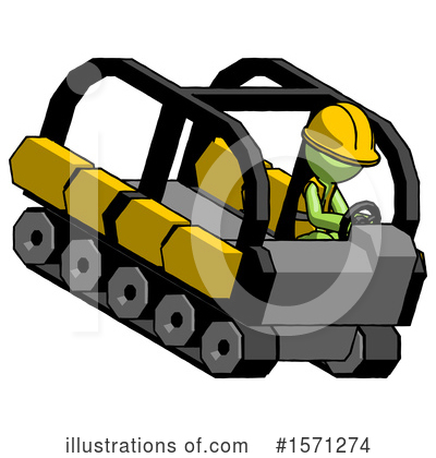 Royalty-Free (RF) Green Design Mascot Clipart Illustration by Leo Blanchette - Stock Sample #1571274