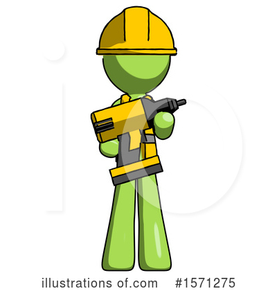 Royalty-Free (RF) Green Design Mascot Clipart Illustration by Leo Blanchette - Stock Sample #1571275