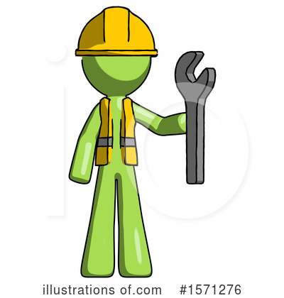 Royalty-Free (RF) Green Design Mascot Clipart Illustration by Leo Blanchette - Stock Sample #1571276