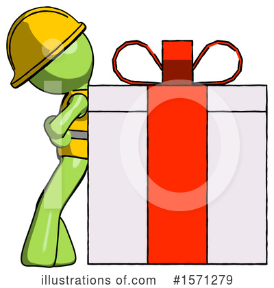 Royalty-Free (RF) Green Design Mascot Clipart Illustration by Leo Blanchette - Stock Sample #1571279
