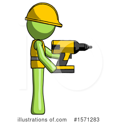 Royalty-Free (RF) Green Design Mascot Clipart Illustration by Leo Blanchette - Stock Sample #1571283
