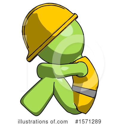 Royalty-Free (RF) Green Design Mascot Clipart Illustration by Leo Blanchette - Stock Sample #1571289