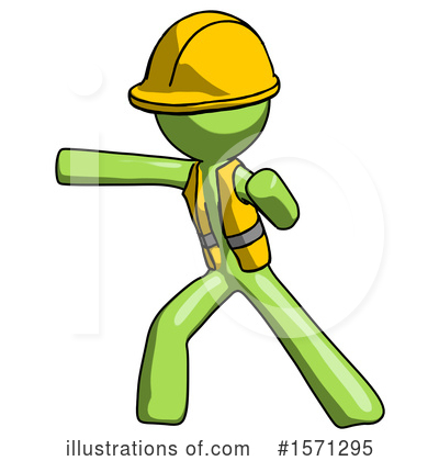 Royalty-Free (RF) Green Design Mascot Clipart Illustration by Leo Blanchette - Stock Sample #1571295