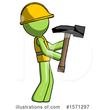 Royalty-Free (RF) Green Design Mascot Clipart Illustration by Leo Blanchette - Stock Sample #1571297