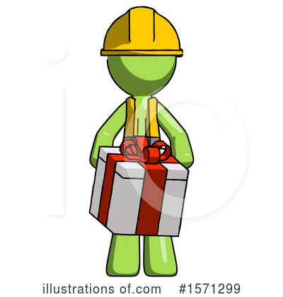 Royalty-Free (RF) Green Design Mascot Clipart Illustration by Leo Blanchette - Stock Sample #1571299