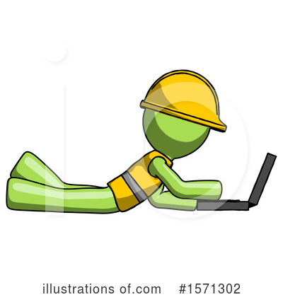 Royalty-Free (RF) Green Design Mascot Clipart Illustration by Leo Blanchette - Stock Sample #1571302
