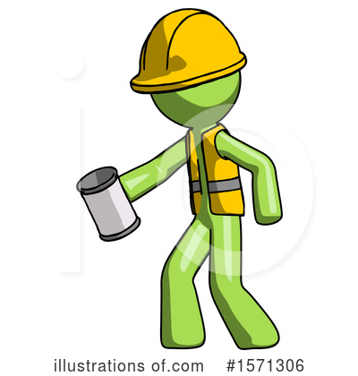 Royalty-Free (RF) Green Design Mascot Clipart Illustration by Leo Blanchette - Stock Sample #1571306