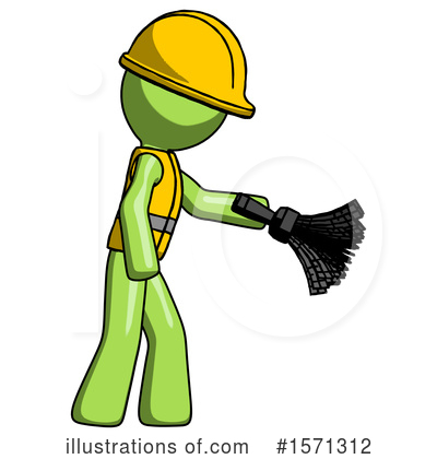Royalty-Free (RF) Green Design Mascot Clipart Illustration by Leo Blanchette - Stock Sample #1571312