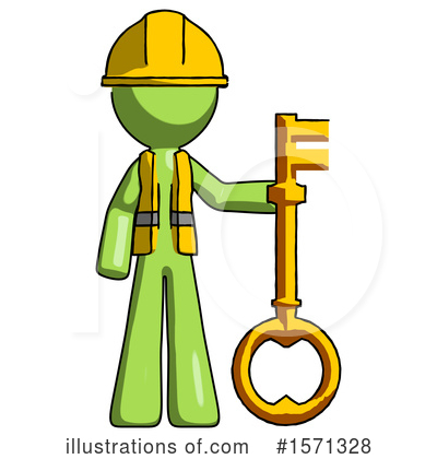 Royalty-Free (RF) Green Design Mascot Clipart Illustration by Leo Blanchette - Stock Sample #1571328