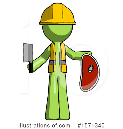 Royalty-Free (RF) Green Design Mascot Clipart Illustration by Leo Blanchette - Stock Sample #1571340