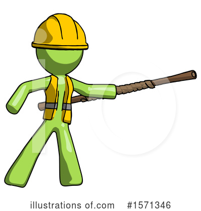 Royalty-Free (RF) Green Design Mascot Clipart Illustration by Leo Blanchette - Stock Sample #1571346
