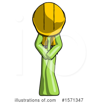Royalty-Free (RF) Green Design Mascot Clipart Illustration by Leo Blanchette - Stock Sample #1571347