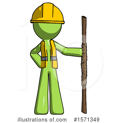 Royalty-Free (RF) Green Design Mascot Clipart Illustration by Leo Blanchette - Stock Sample #1571349