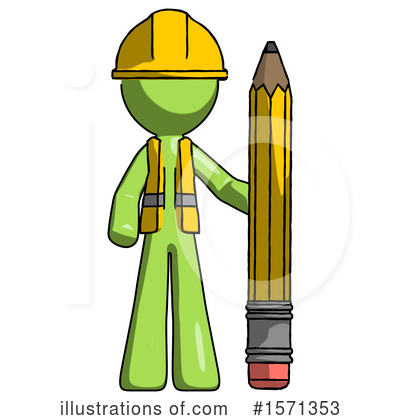 Royalty-Free (RF) Green Design Mascot Clipart Illustration by Leo Blanchette - Stock Sample #1571353