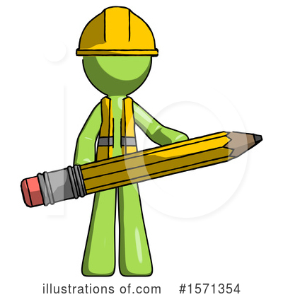 Royalty-Free (RF) Green Design Mascot Clipart Illustration by Leo Blanchette - Stock Sample #1571354