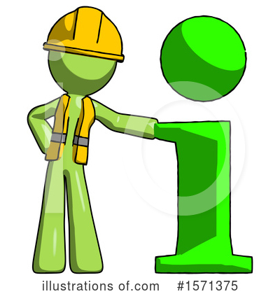 Royalty-Free (RF) Green Design Mascot Clipart Illustration by Leo Blanchette - Stock Sample #1571375