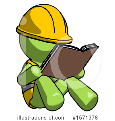 Royalty-Free (RF) Green Design Mascot Clipart Illustration by Leo Blanchette - Stock Sample #1571378